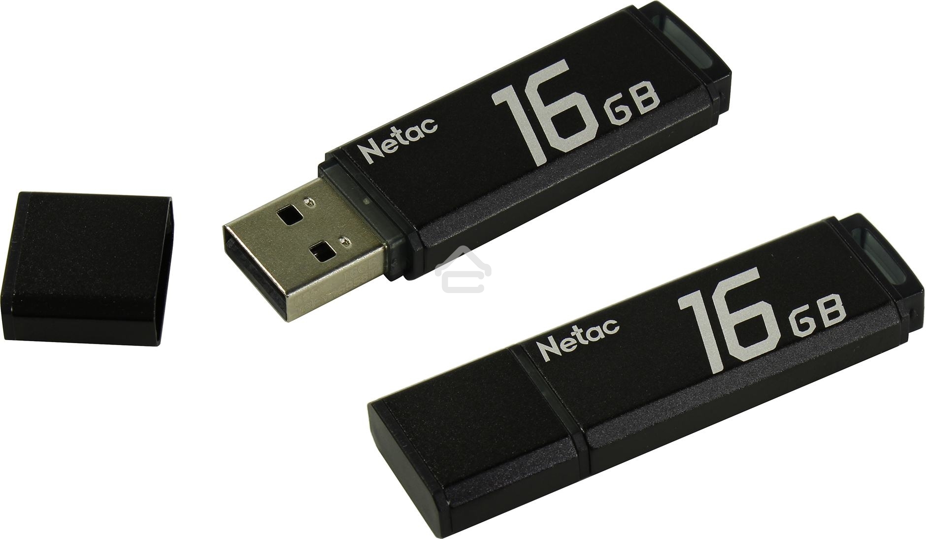 Флешка USB Netac U351 16Gb NT03U351N-016G-20BK, USB 2.0