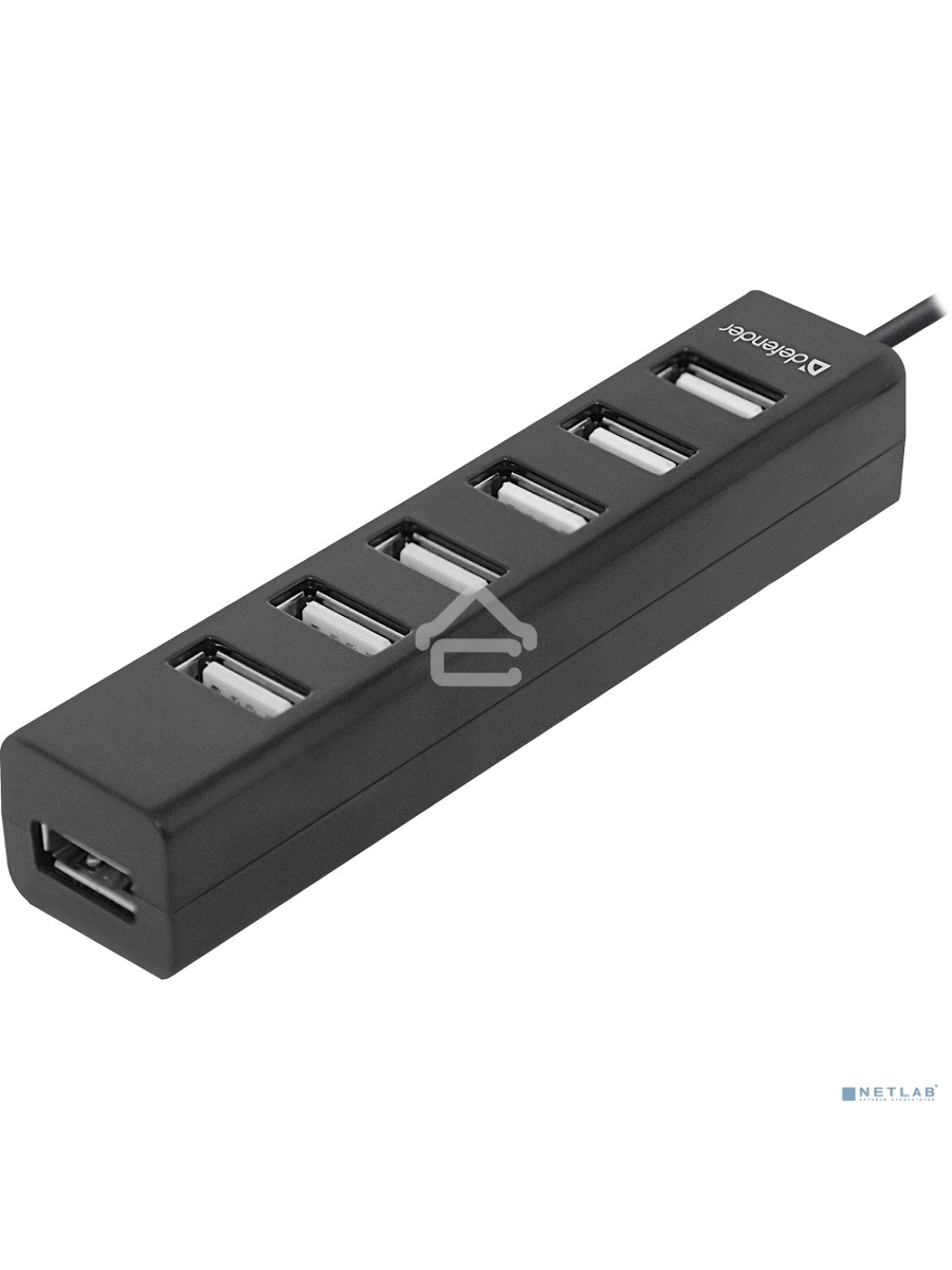 Универсальный USB разветвитель Defender Quadro Swift USB2.0, 7 портов