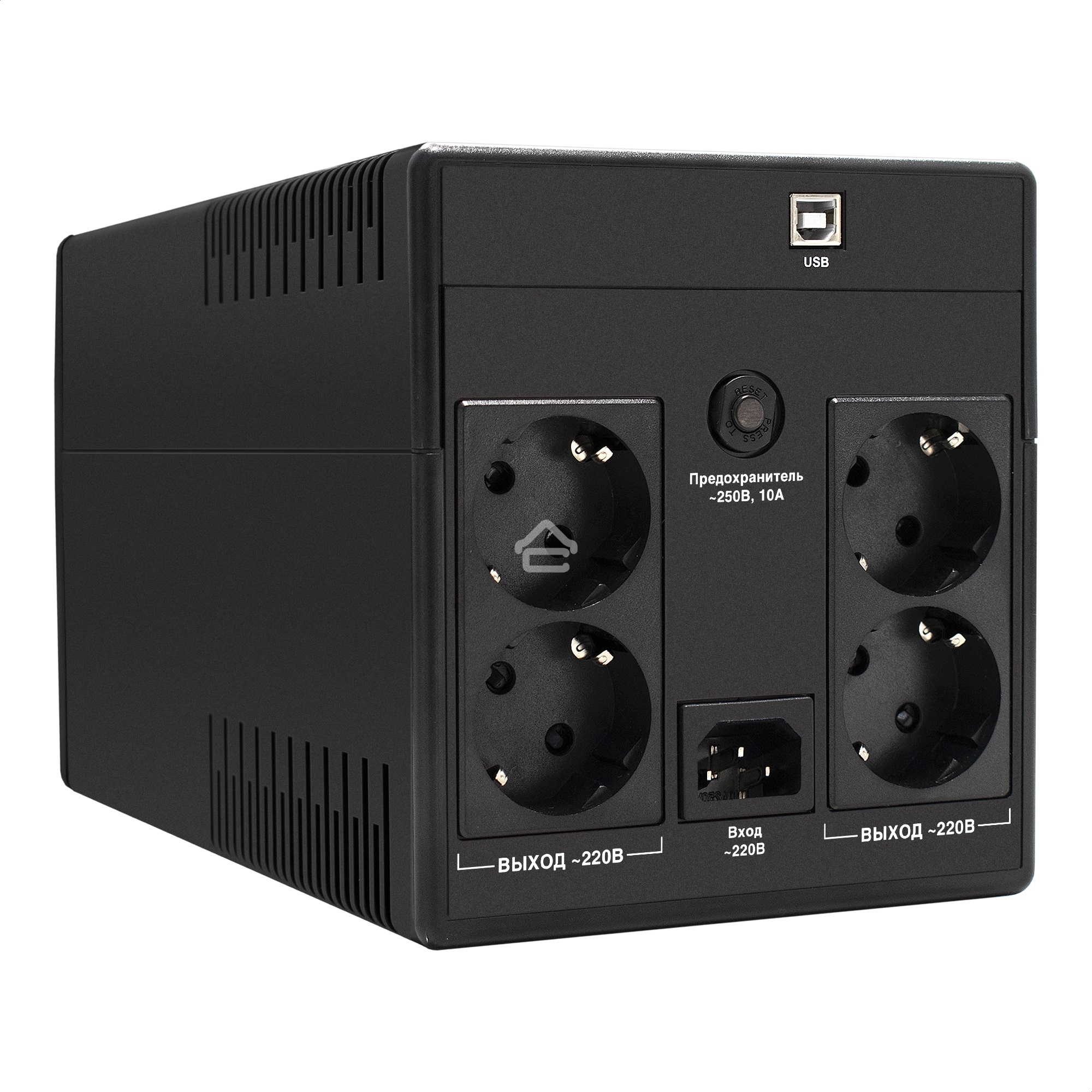 Источник бесперебойного питания ExeGate EP212521RUS Power Back UNB-1500<1500VA, Black, 4 евророзетки>