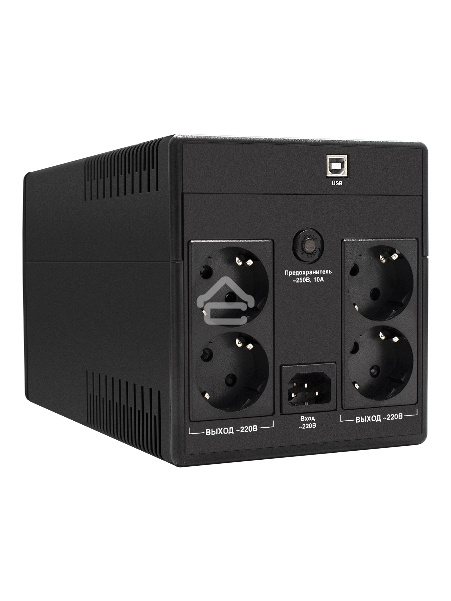 Источник бесперебойного питания ExeGate EP212521RUS Power Back UNB-1500<1500VA, Black, 4 евророзетки>