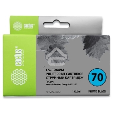 Картридж струйный Cactus CS-C9449A черный для №70 HP Designjet Z3100 (130мл)