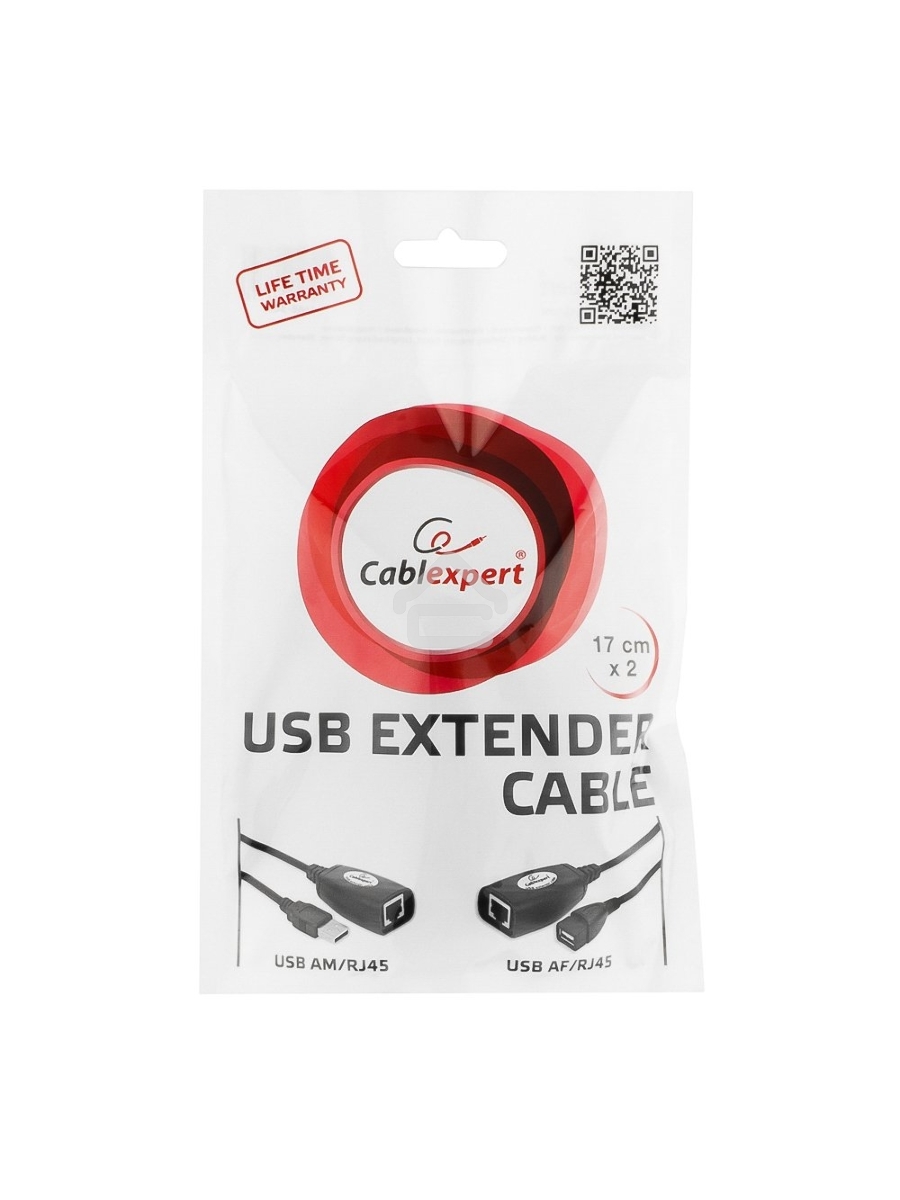 Кабель Gembird UAE-30M USB 2.0 кабель удлинительный AM/AF/RJ45Fx2 по витой паре