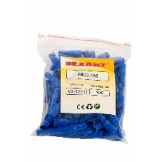 Разъем штекерный изолированный Rexant гнездо 4 мм 1.5-2.5 мм² (РШи-м 2.5-4/РШИм 2-5-4) синий