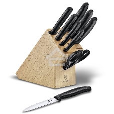Набор ножей кухонных Victorinox Swiss Classic (6.7193.9) компл.:8шт scissors дерево/черный