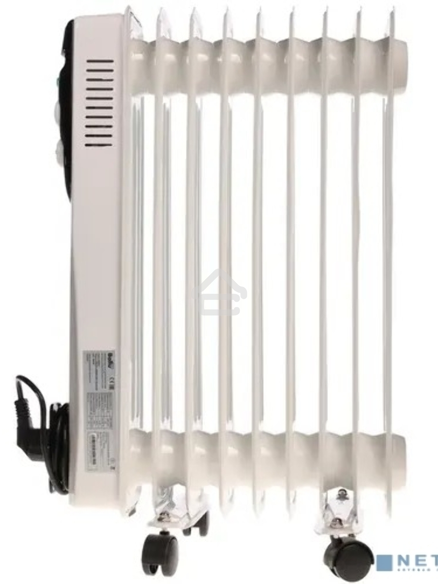 Масляный обогреватель Ballu Classic BOH/CL-09WRN (9 секций), белый, 2000 Вт, 25 м2, термостат