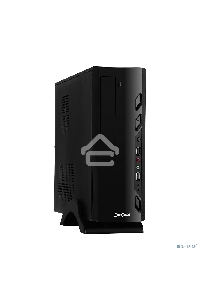 Компьютерный корпус Exegate EX268694RUS Компьютерный корпус MiniITX Exegate MI-208 Black, miniITX/mATX, <M350, 80mm>, 2*USB, Audio