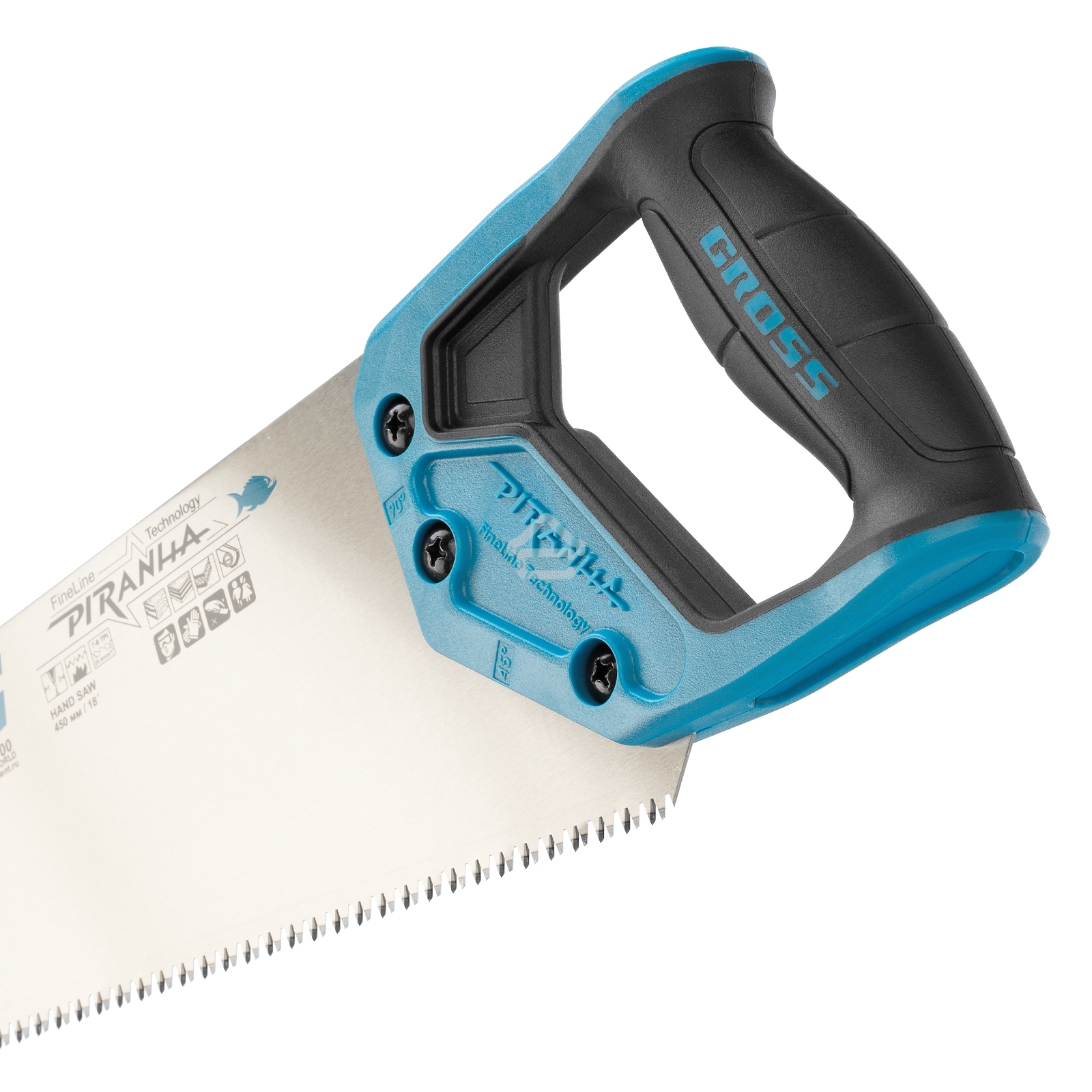 Ножовка Gross 24100 по дереву 450 двухкомпонентная рукоять