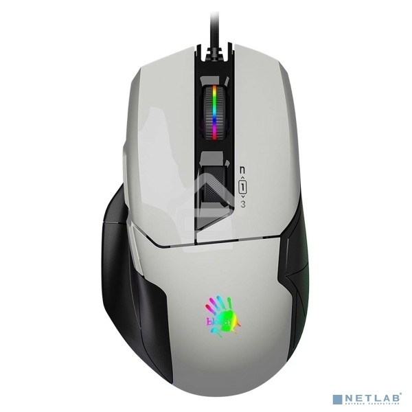 Мышь проводная A4Tech Bloody W70 Max белый, 10000 dpi, USB, кнопки - 9