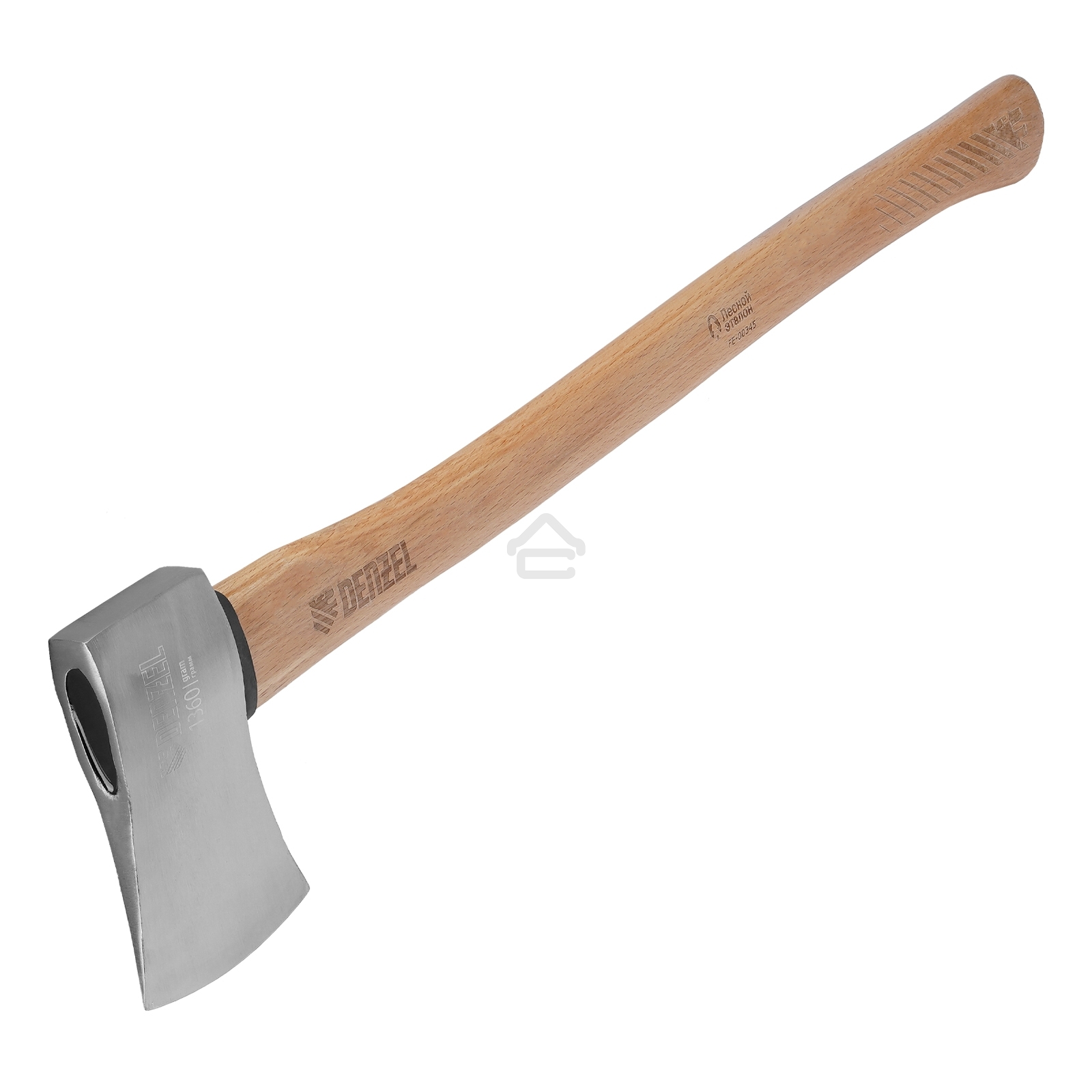 Топор кованый Denzel 1360 г, американский тип, буковая рукоятка, 700 мм, EFP