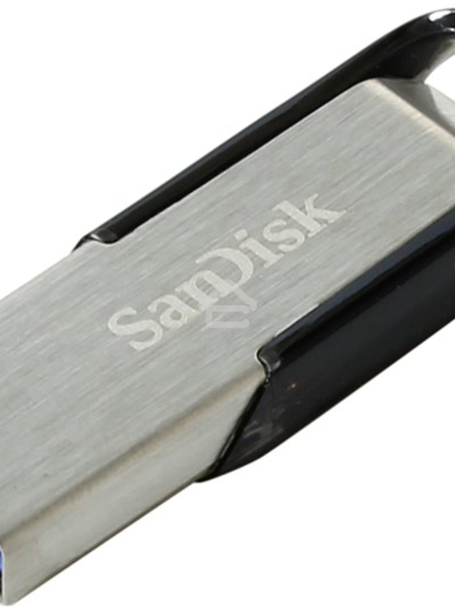 Флеш диск Sandisk 128Gb Cruzer Ultra Flair SDCZ73-128G-G46 USB3.0 серебристый/черный