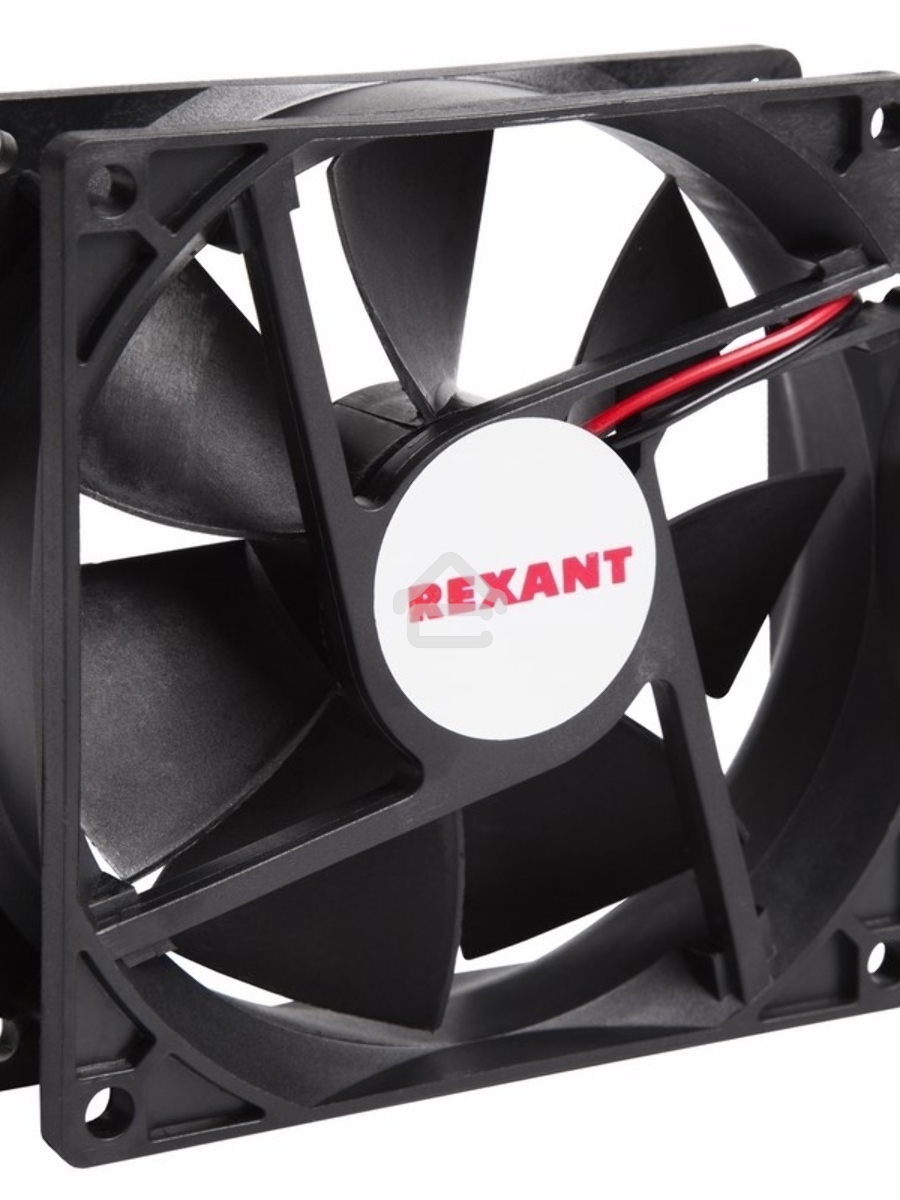 Вентилятор для корпуса Rexant RX 9225MS 24VDC черный, 92 мм, 2500 об/мин, 30 дБ, 2 pin