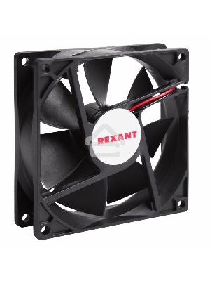 Вентилятор для корпуса Rexant RX 9225MS 24VDC черный, 92 мм, 2500 об/мин, 30 дБ, 2 pin