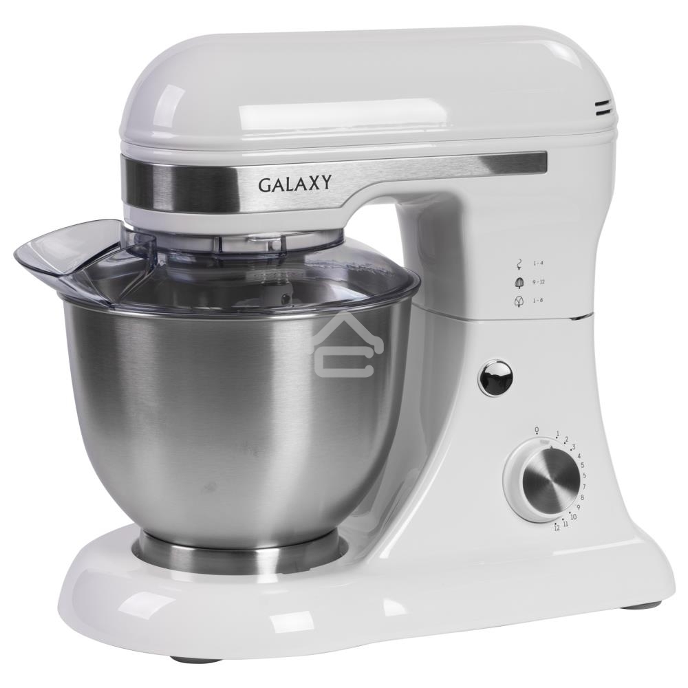 Миксер Galaxy Line GL 2230, белый, планетарный, 700 Вт, 12 скоростей