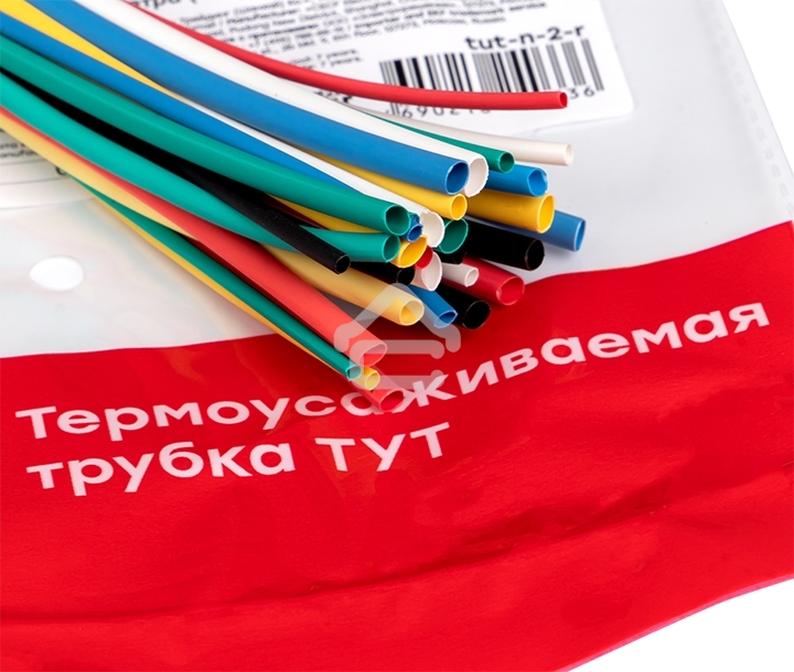 Набор трубок термоусадочных ТУТ 1/0.5; 1.5/0.75; 2/1; 2.5/1.25; 3/1.5 (6 цветов по 5шт 100мм) PROxima EKF tut-n-2-r