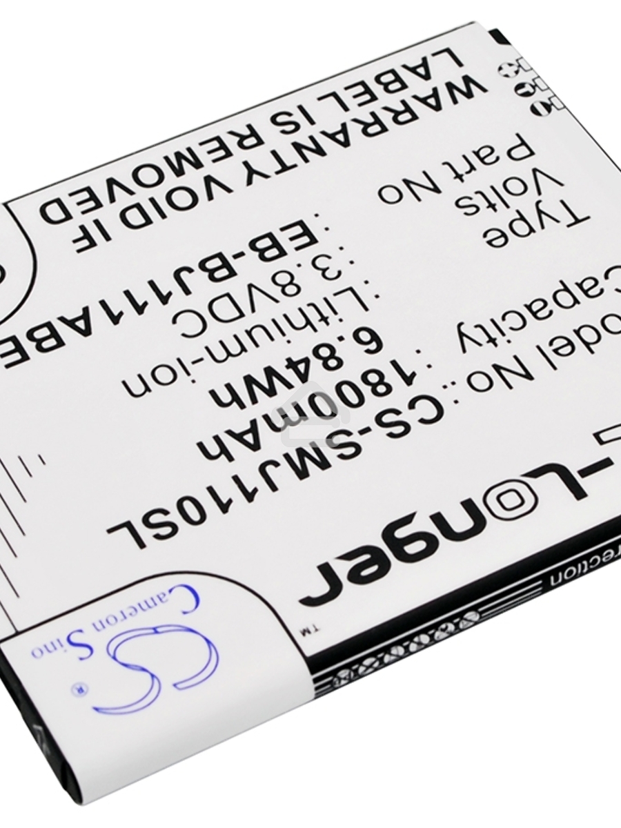 Аккумулятор CameronSinoCS-SMJ110SL EB-BJ111ABE для Samsung Galaxy J1 Ace, J1 Ace Neo 3.8V / 1800mAh / 6.84Wh