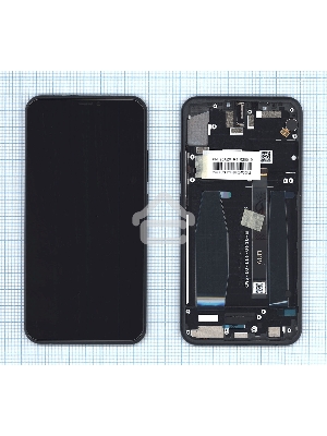 Дисплей для Asus ZenFone 5Z ZS620KL черный с рамкой
