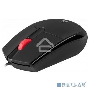 Мышь проводная Defender Delta MM-523 черный, 1000 dpi, USB, кнопки - 3