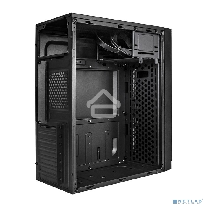 Компьютерный корпус Miditower ExeGate EX290190RUS AA-442U2-AA500 (ATX, AA500 8 см, 1хUSB+2хUSB 3.0, аудио, черный)