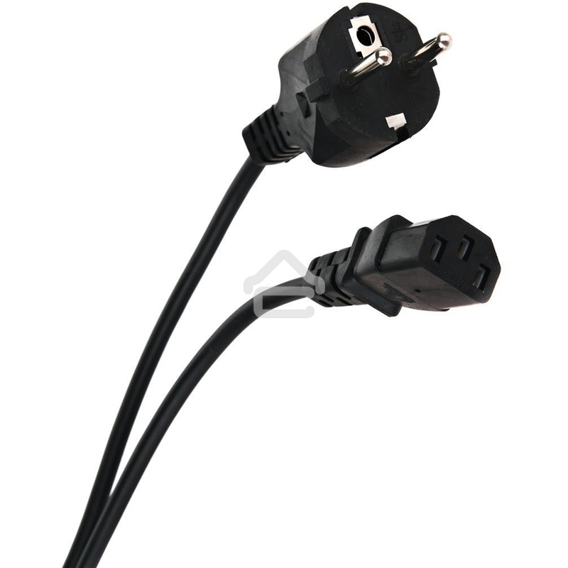 Кабель компьютер - розетка 3 м 220V (Европейский стандарт) VCOM/TELECOM