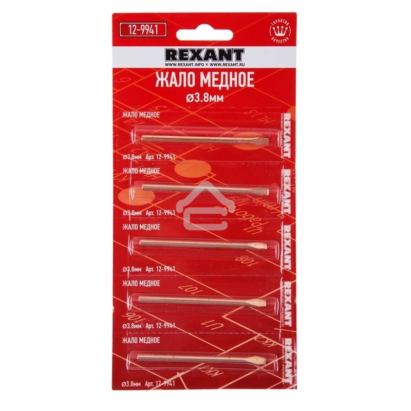 Жало Rexant для паяльника ЭПСН, Ø 3.8 мм, тип плоский