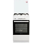 Плита газовая De Luxe 5040.42Г (КР) ЧР белый, конфорок 4 шт, духовка 46 л, 50 см x 85 см x 50 см