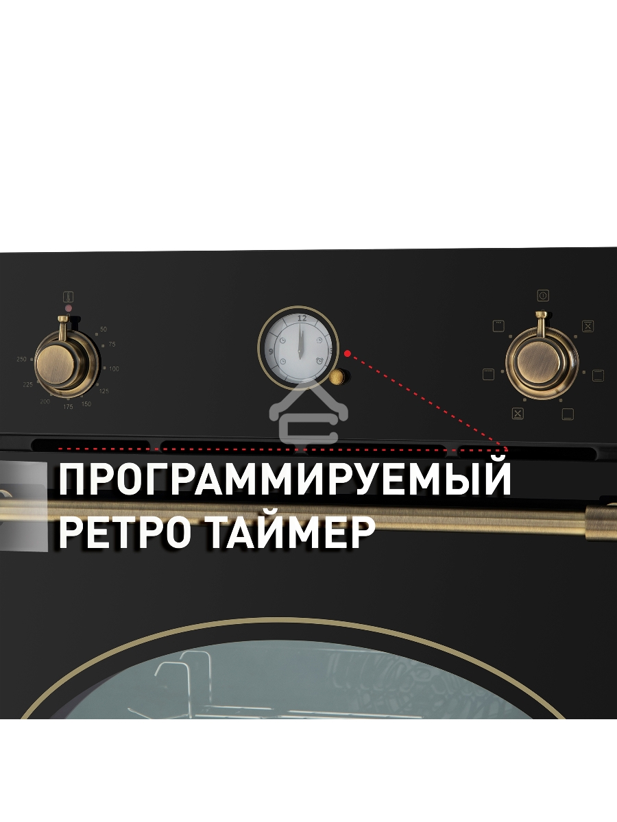 Шкаф духовой электрический Maunfeld EOEFG.566RBG.RT, встраиваемый