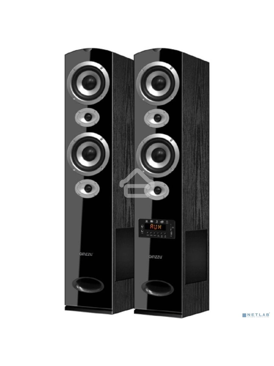 Акустическая система Ginzzu GM-328 2.0, 2x100W/BT/USB/SD/FM/AUX/ДУ