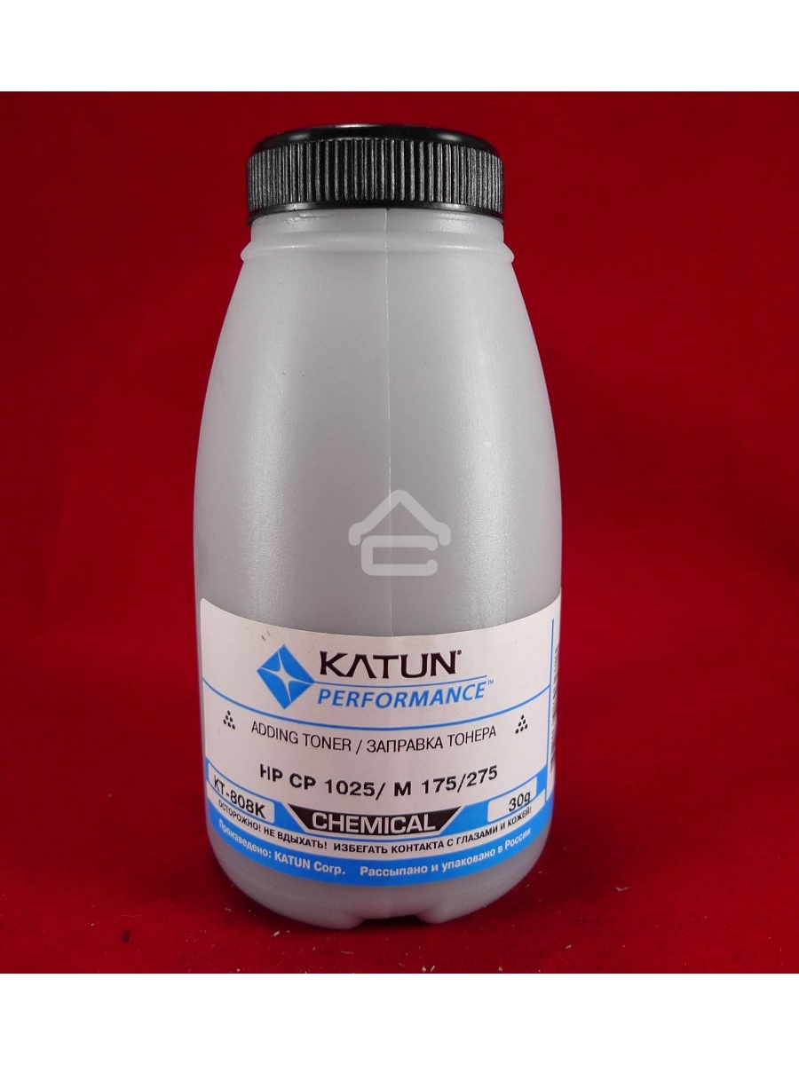 Тонер HP CP 1025/M 175/275 Black, химический (фл.30г.) Katun фас. Россия