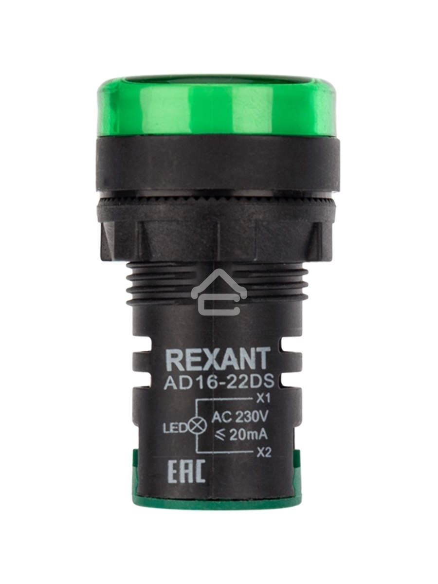 Матрица светодиодная AD22-230 В зеленая Rexant