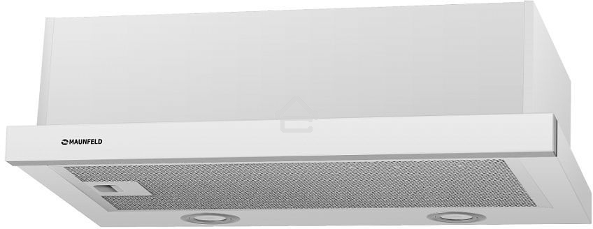 Вытяжка встраиваемая Maunfeld VS Light Glass 60 белый, 60 см, 520 куб. м/ч, 56 дБ