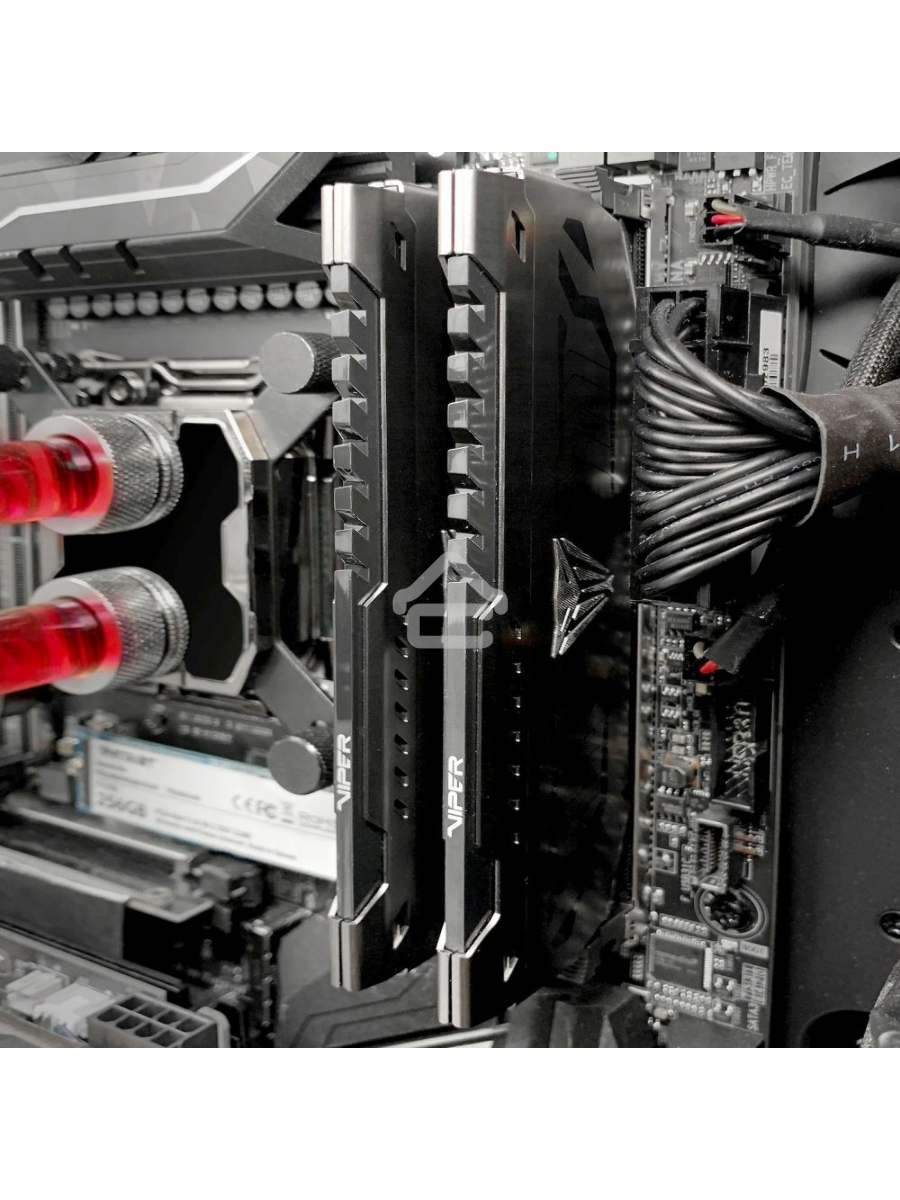 Оперативная память Patriot Viper Steel, DDR4, 64GB (2x32GB), 3600MHz, CL18, DIMM, радиатор, черный