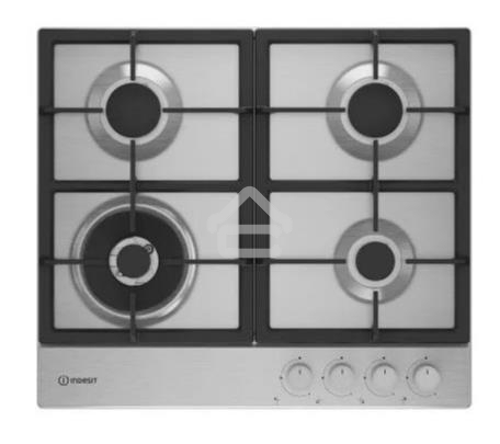 Газовая варочная панель Indesit THPM 642 W/IX/I, нержавеющая сталь