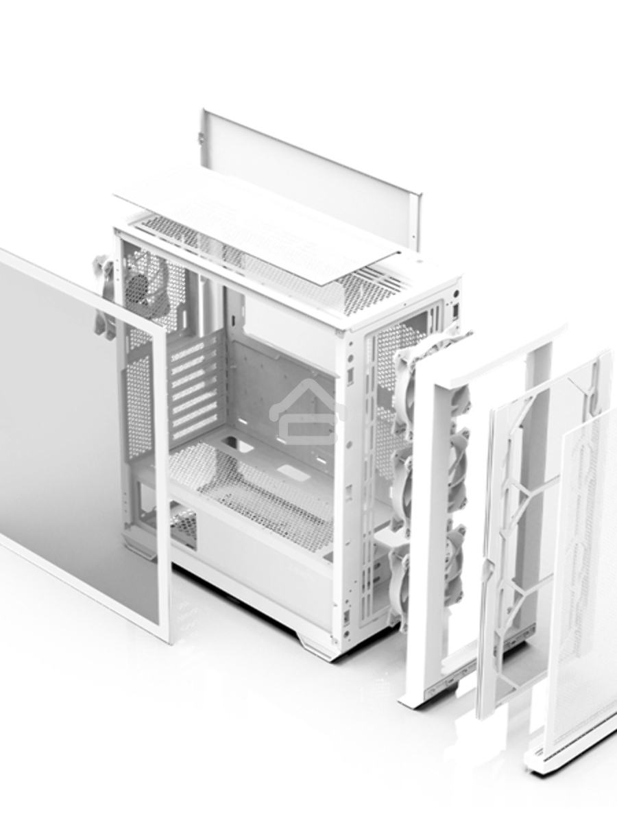 Компьютерный корпус MidiTower Zalman Z10 DUO White (без блока питания) (Zalman Z10 DUO White)