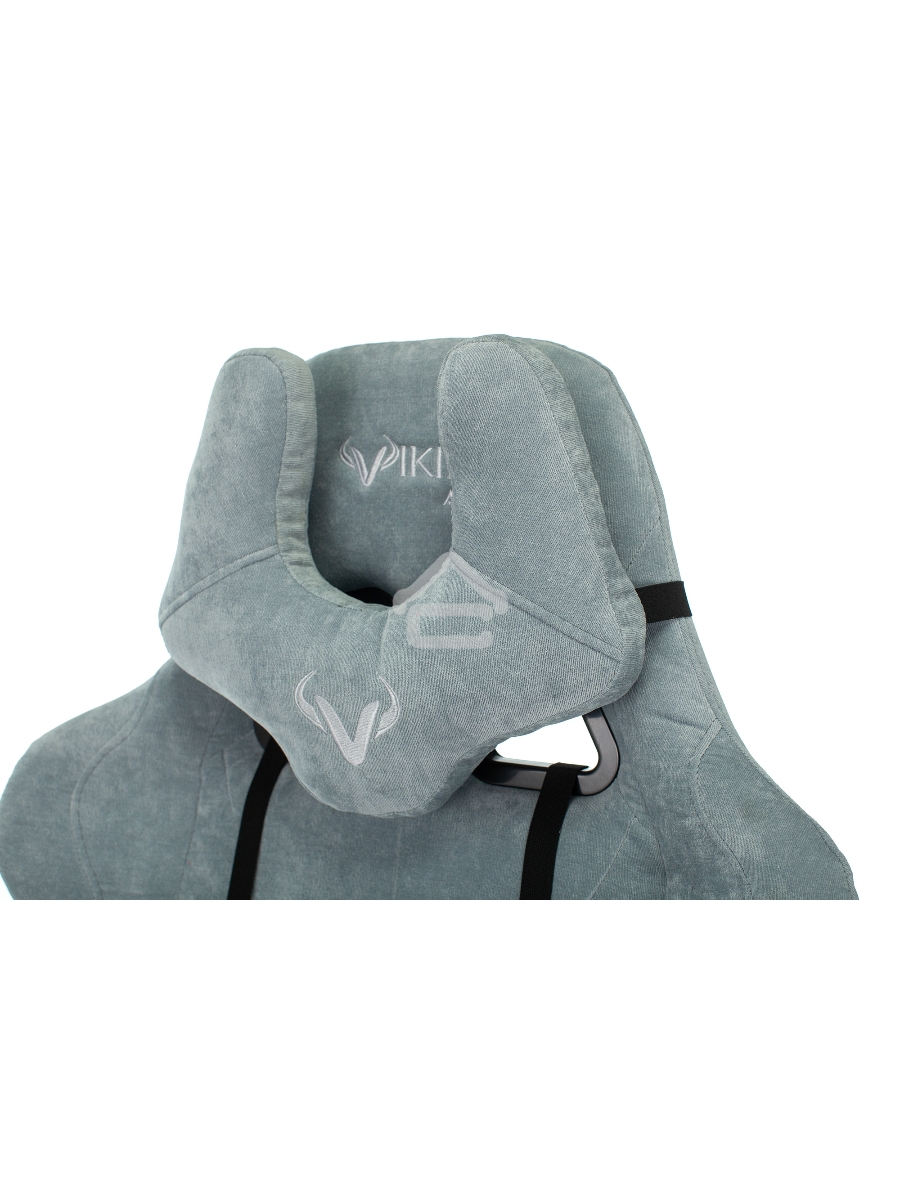 Кресло игровое Бюрократ VIKING KNIGHT LT28 FABRIC серо-голубой крестовина металл/пластик