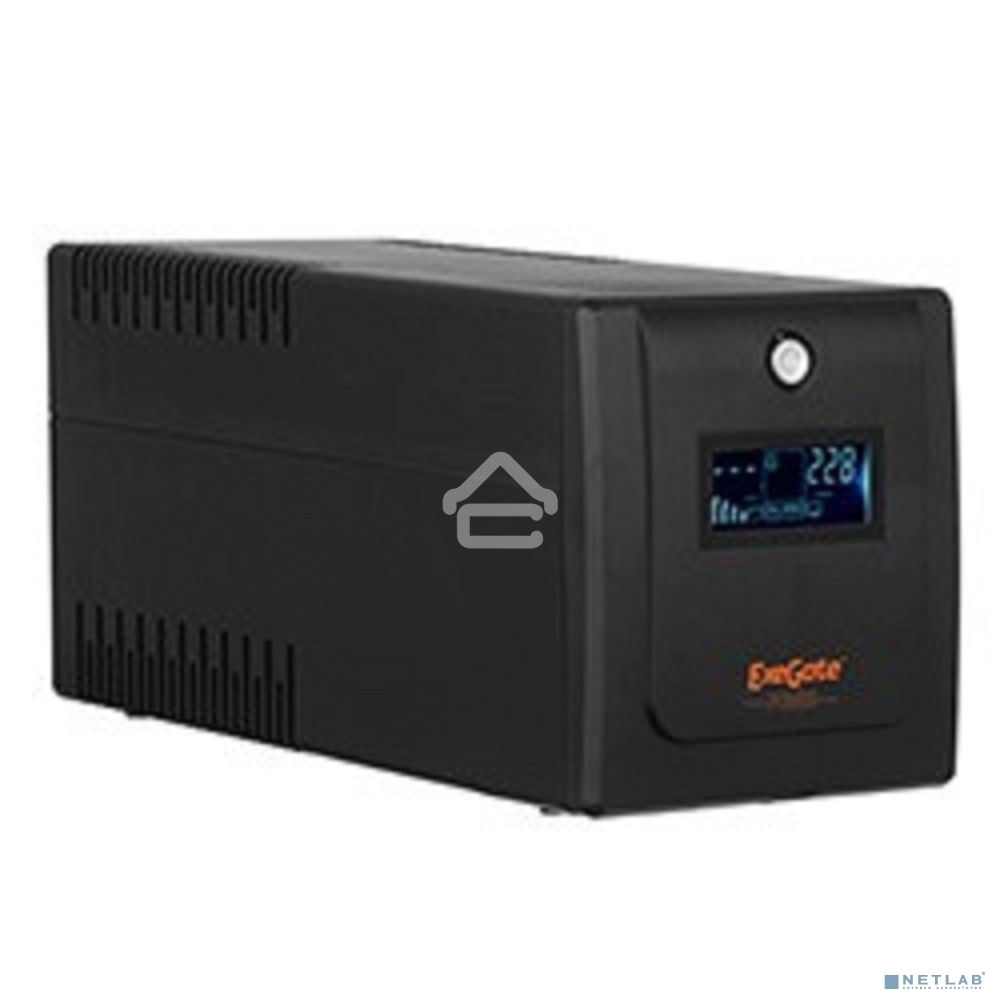 Источник бесперебойного питания ExeGate EP285579RUS SpecialPro Smart LLB-600.LCD.AVR.C13.RJ.USB 600VA/360W, LCD, AVR, 4*IEC-C13, RJ45/11, USB, черный