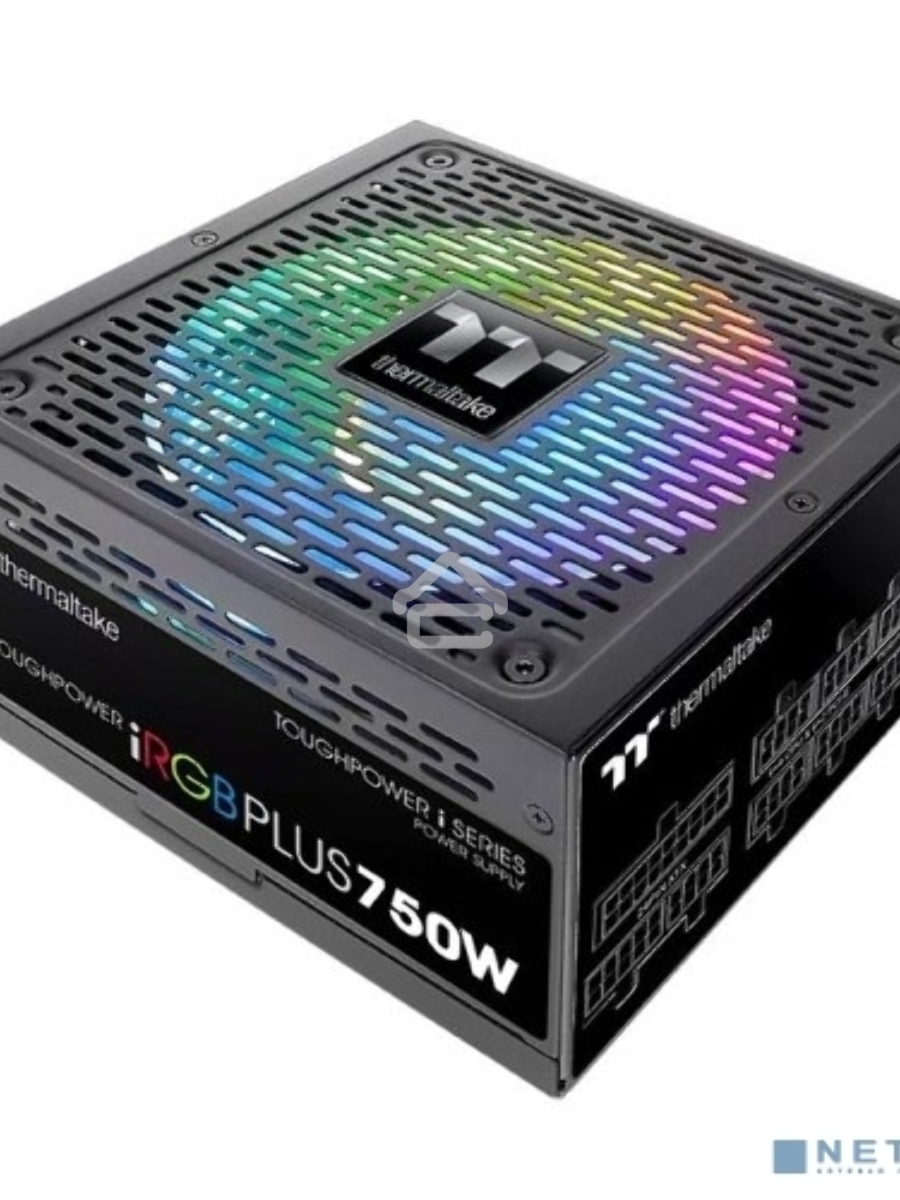Блок питания Thermaltake Toughpower iRGB PLUS 750W RTL (PS-TPI-0750F3FDGE-1), 750Вт, 80 PLUS Gold, 140мм, модульный, черный