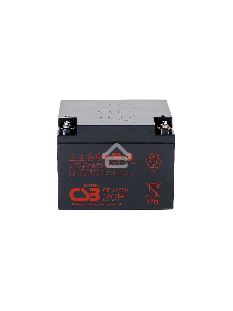 Батарея CSB GP-12260 (12V, 26Ah) для UPS клеммы F2