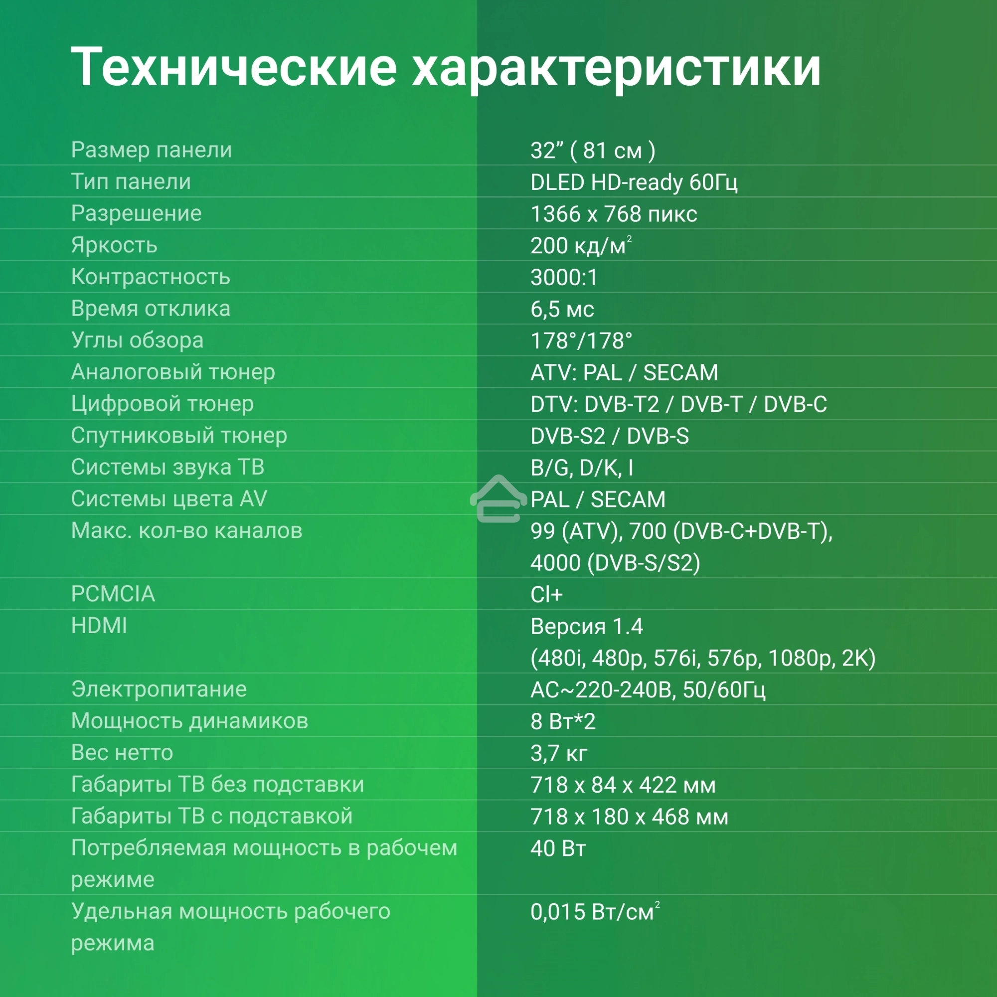 Телевизор Digma 32