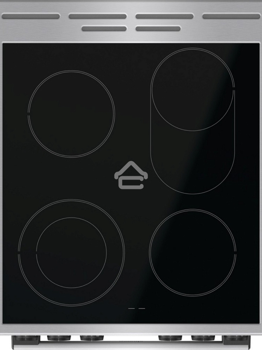 Плита электрическая Gorenje GECS5C70XA серебристый, конфорок 4 электрических, духовка 70 л, 50 см x 85 см x 59.4 см