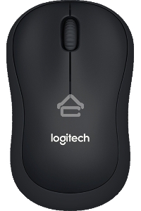 Мышь беспроводная Logitech B220 Silent черный, 1000 dpi, радиоканал, USB, кнопки - 3