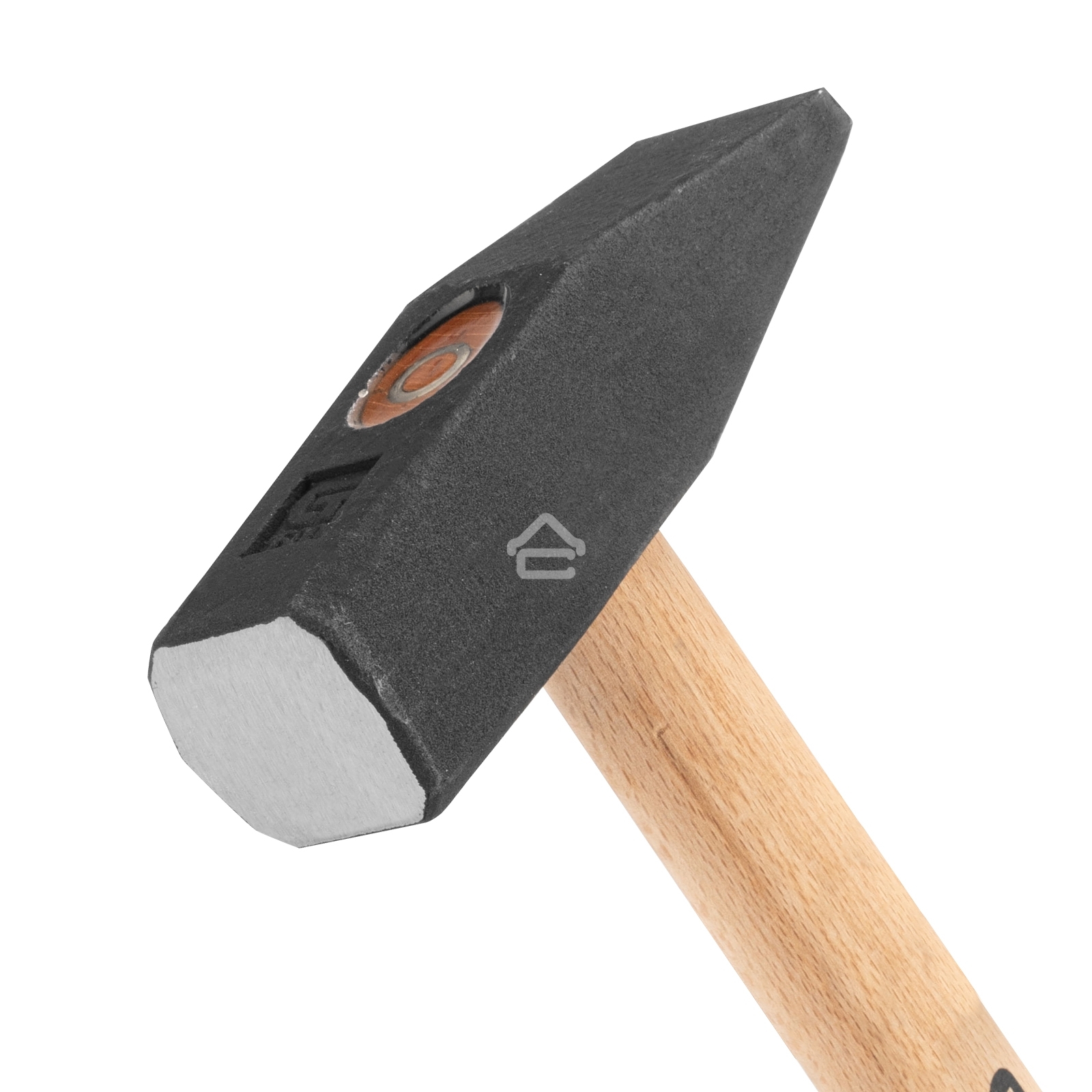 Молоток слесарный Сибртех, 1500 г, квадратный боек, деревянная рукоятка