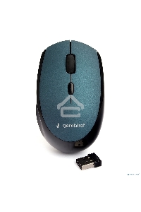 Мышь беспроводная Gembird MUSW-354-B синий, 1600 dpi, радиоканал, USB, кнопки - 4