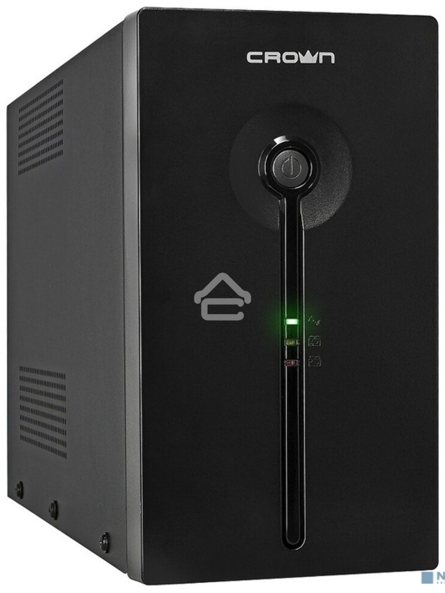 Источник бесперебойного питания CROWN ИБП CMU-SP800 COMBO {800VA металл,1x12V/9AH, розетки 2*IEC + 2*EURO} CM000001494