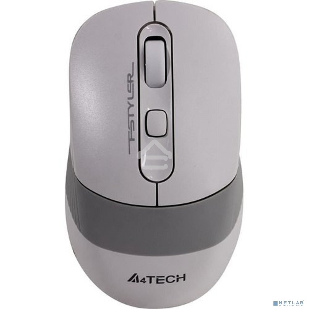 Мышь беспроводная A4Tech Fstyler FG10S белый/серый, 2000 dpi, радиоканал, USB, кнопки - 4