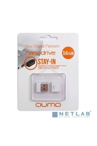 Флэш Диск QUMO 16GB NANO QM16GUD-NANO-W White