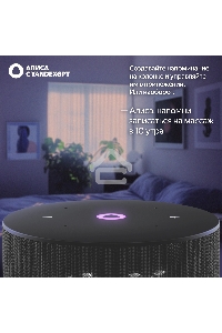 Умная колонка Yandex Станция Мини 3 Алиса черный 12W 1.0 BT/Wi-Fi