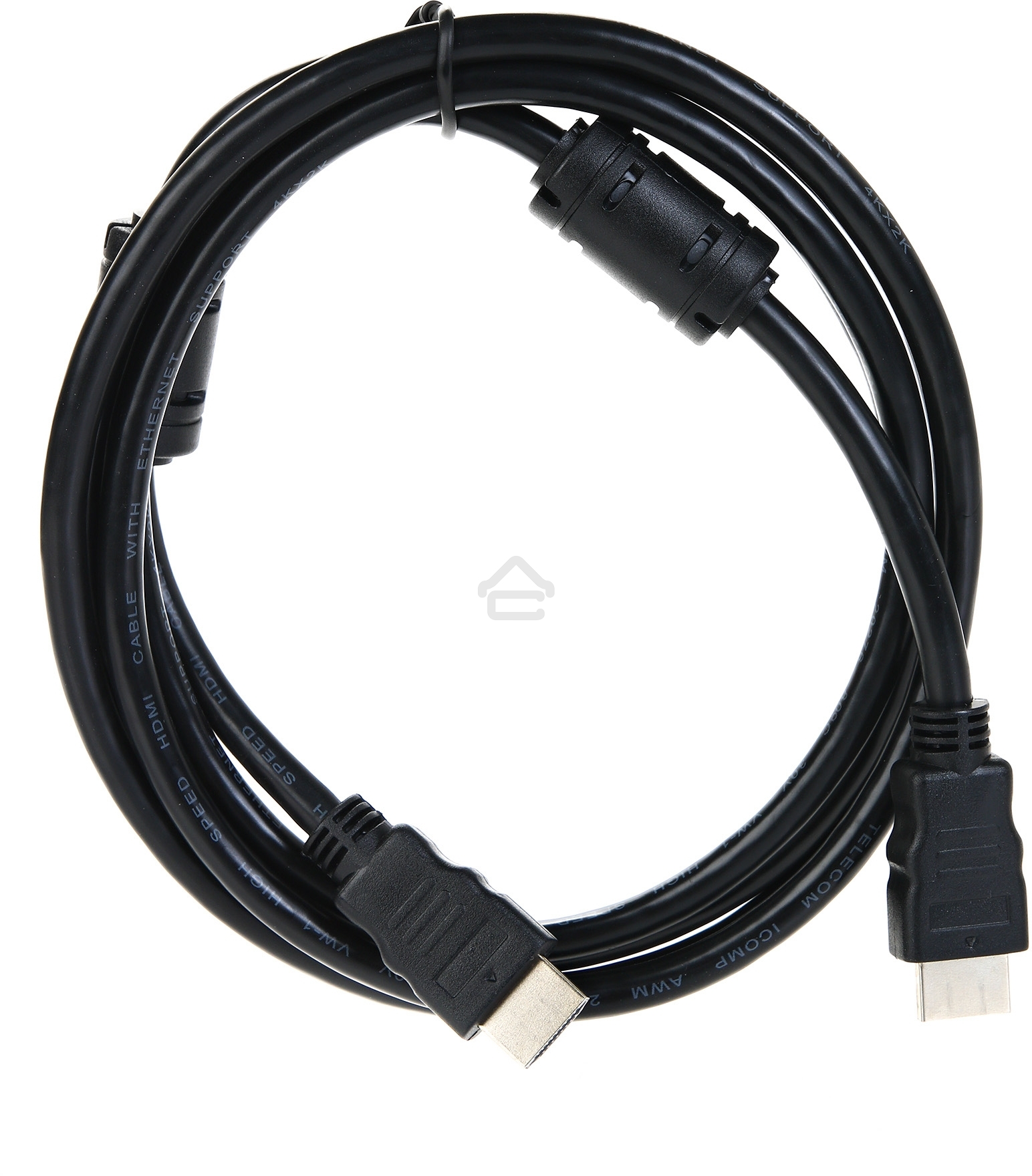Кабель Telecom HDMI-19M --- HDMI-19M ver 2.0+3D/Ethernet,2 фильтра 2m <TCG200F-2M> 
