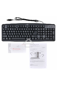 Клавиатура Oklick 100M/100M HW3 черный USB