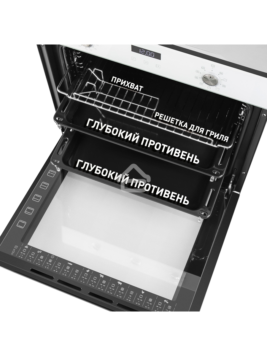 Электрический духовой шкаф Maunfeld EOEM.769W, встраиваемый