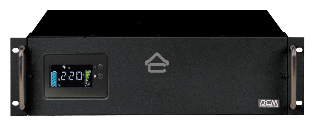 Источник бесперебойного питания Powercom King Pro RM KIN-2200AP LCD 1320Вт 2200ВА черный